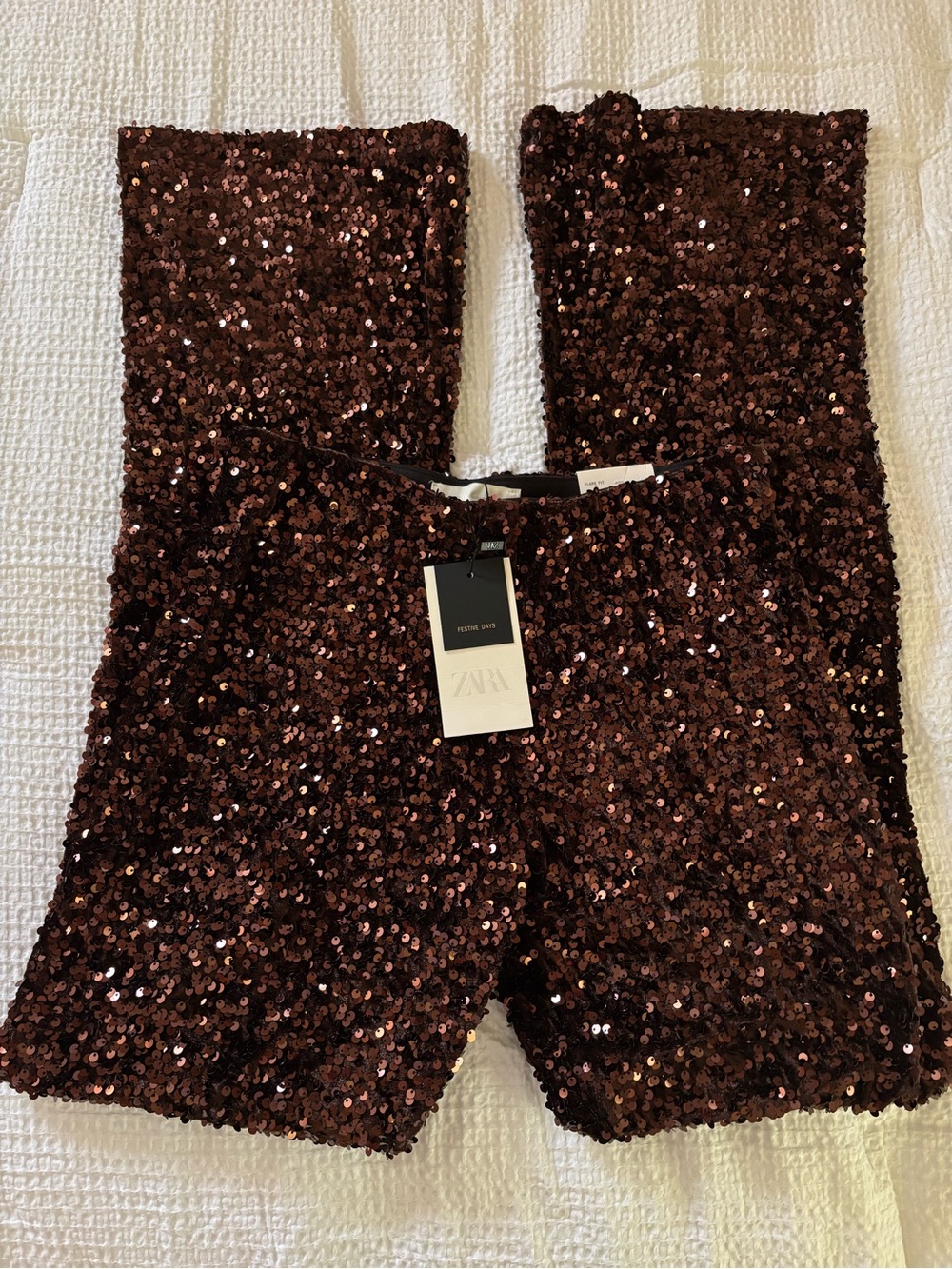Zara sequin flare pants - Picture 6 of 7